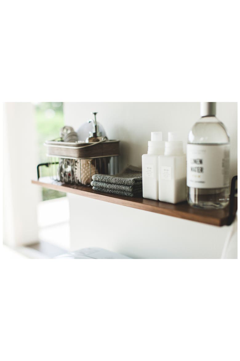 Tower Wood Shelf, Alternate, color, BLACK