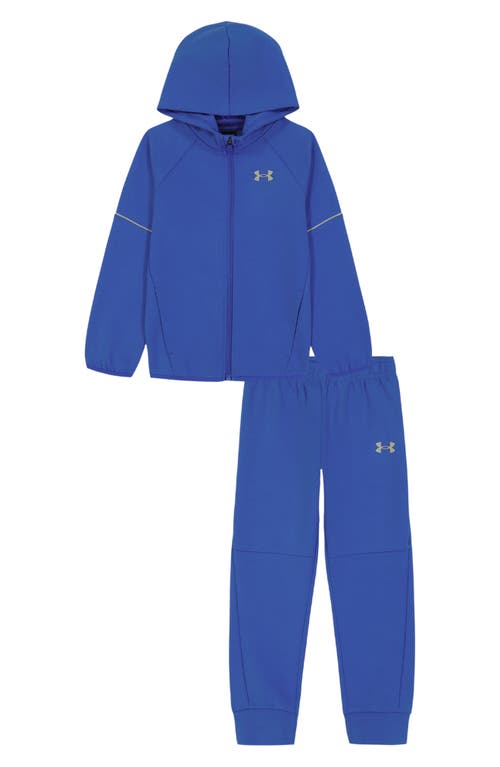 Under Armour Kids' Double Knit Hoodie & Sweatpants Set In Blue