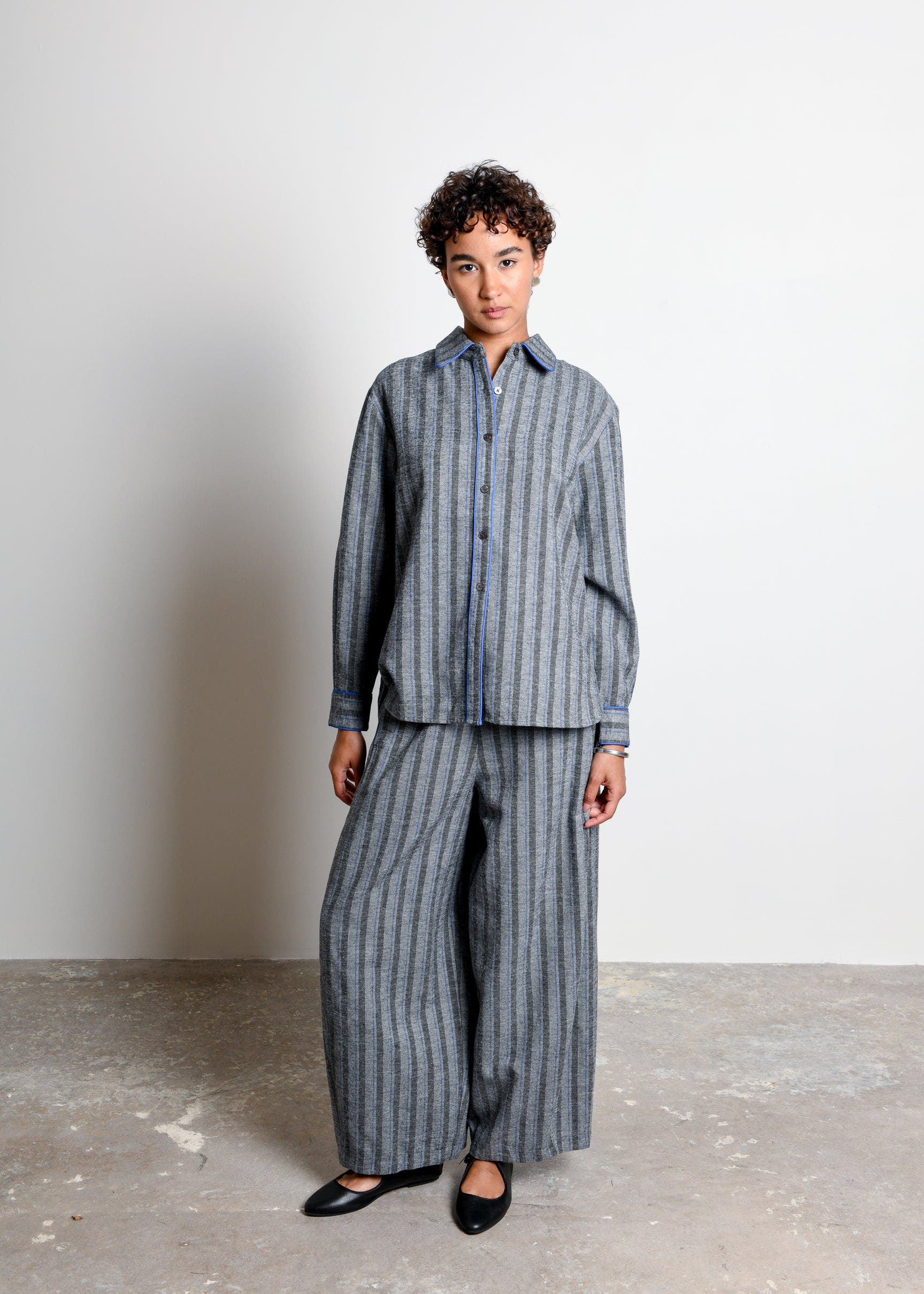 Zinia Open Back Button Up Shirt - image 2