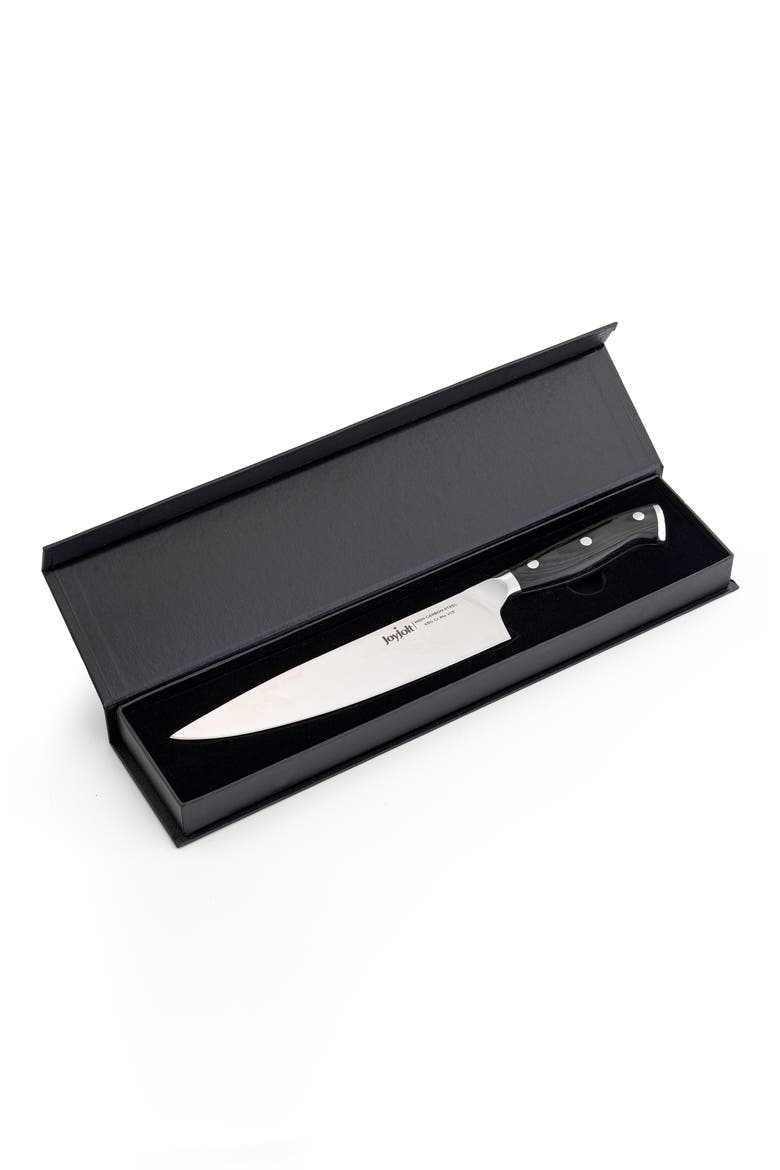 8" Stainless Steel Chef Knife, Alternate, color, SILVER/ BLACK