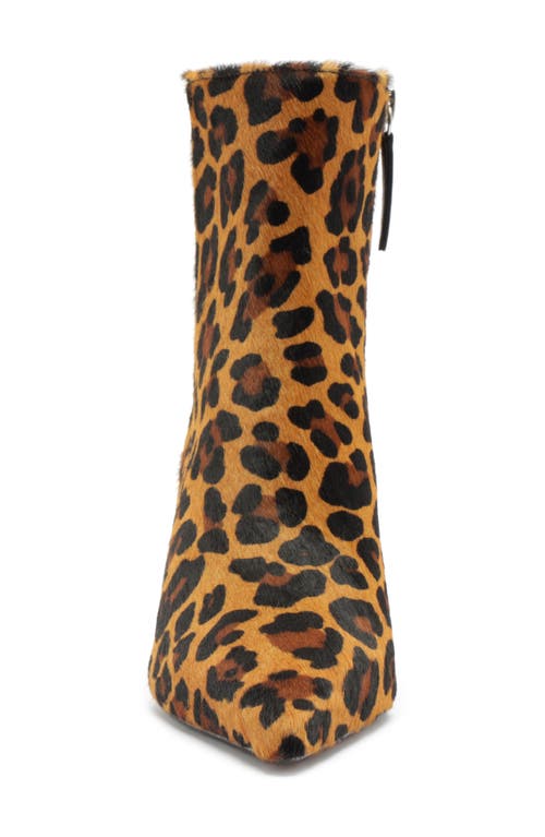 Schutz Mikki Casual Pointed Toe Genuine Calf Hair Bootie In Multi