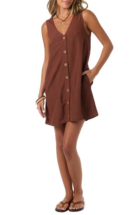 Sanders Button-Up Minidress