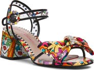 Betsey Johnson Ardell Crystal Embellished Ankle Strap Sandal