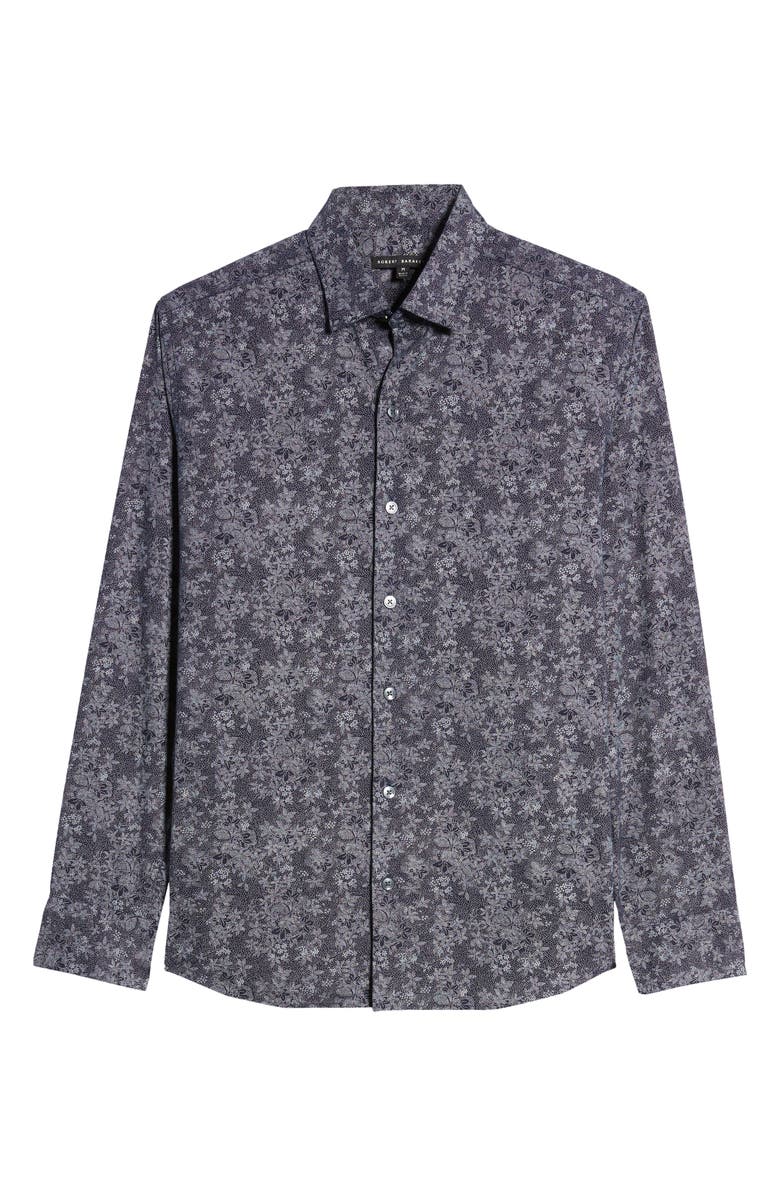 Robert Barakett Welpren Floral Button-Up Shirt, Alternate, color,