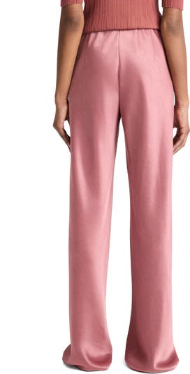 Fluid High Waist Straight Leg Pants