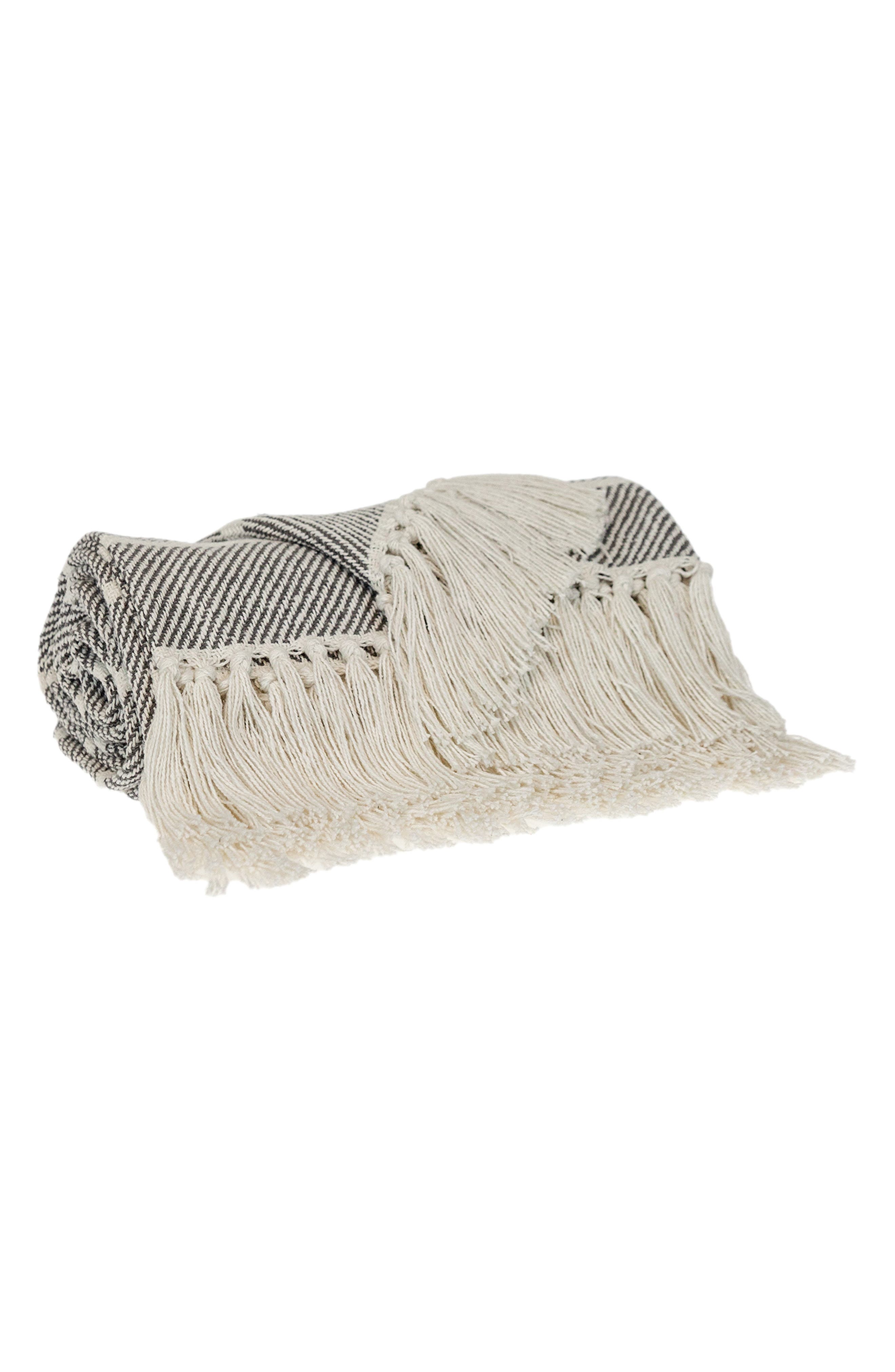 PARKLAND COLLECTION Mio Stripe Handloomed Throw Blanket | Nordstromrack