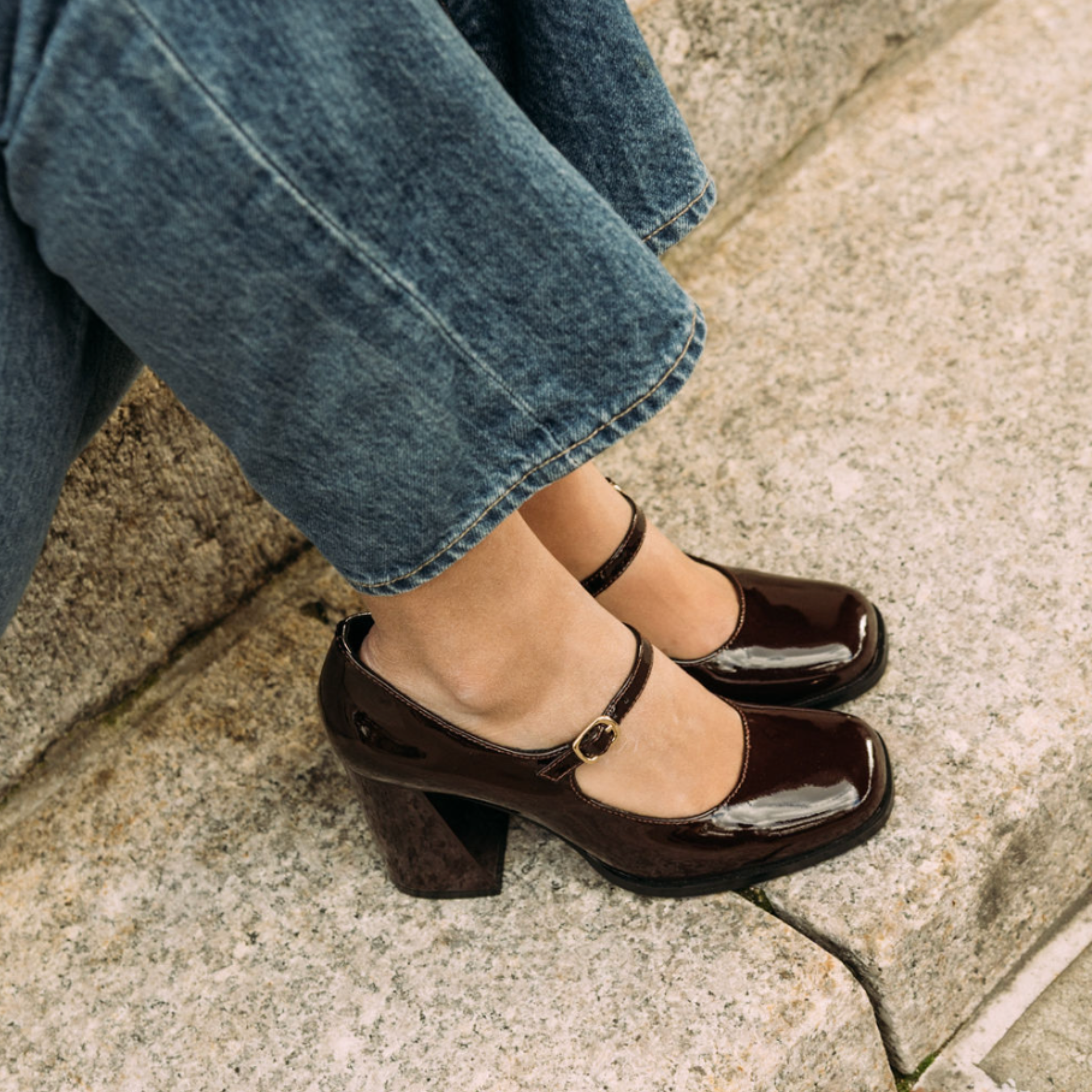 Jackie Mary Jane Heels, Alternate, color, Brown