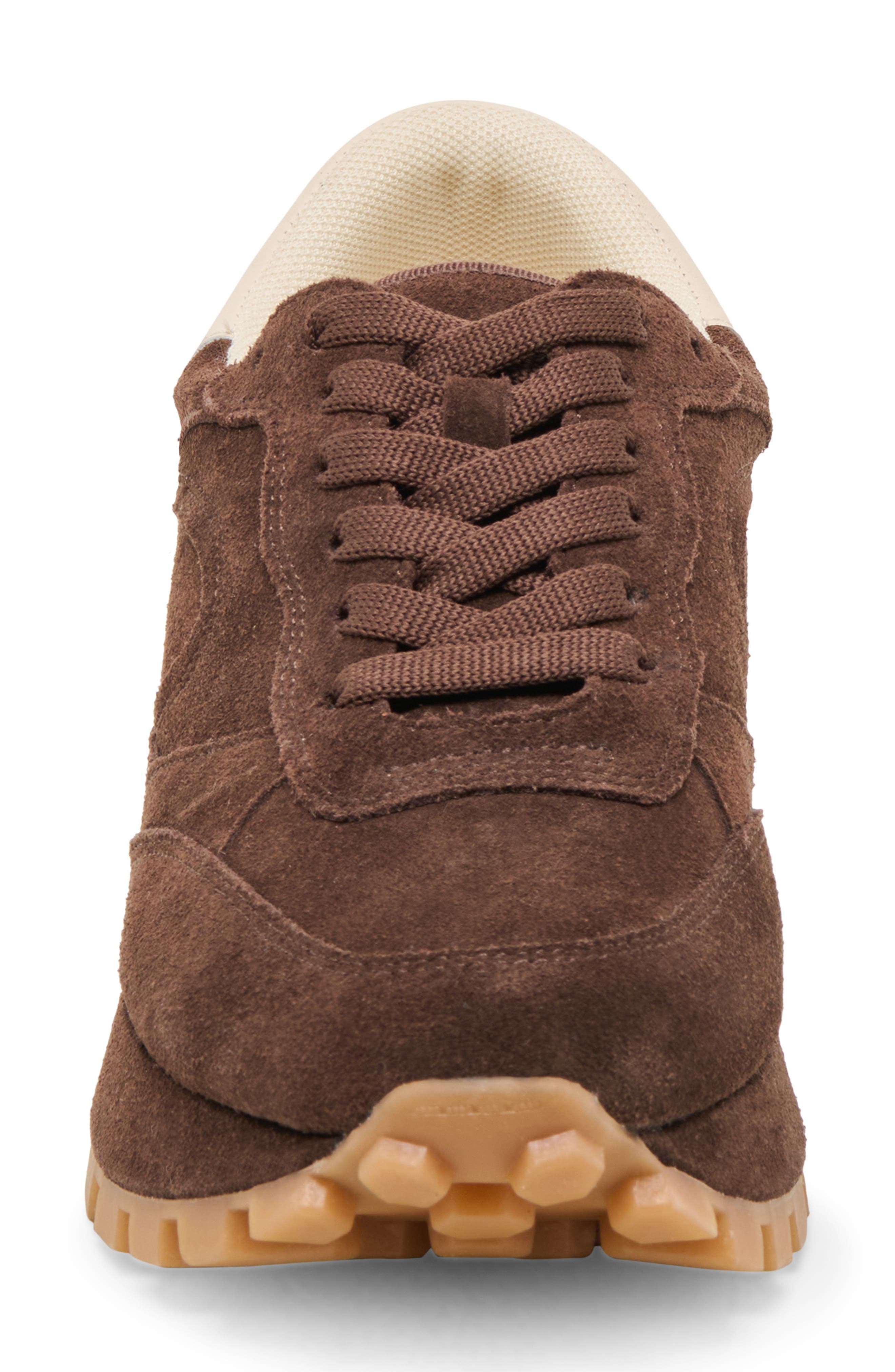 Dolce Vita Tricia Sneaker, Alternate, color, Dark Brown Suede