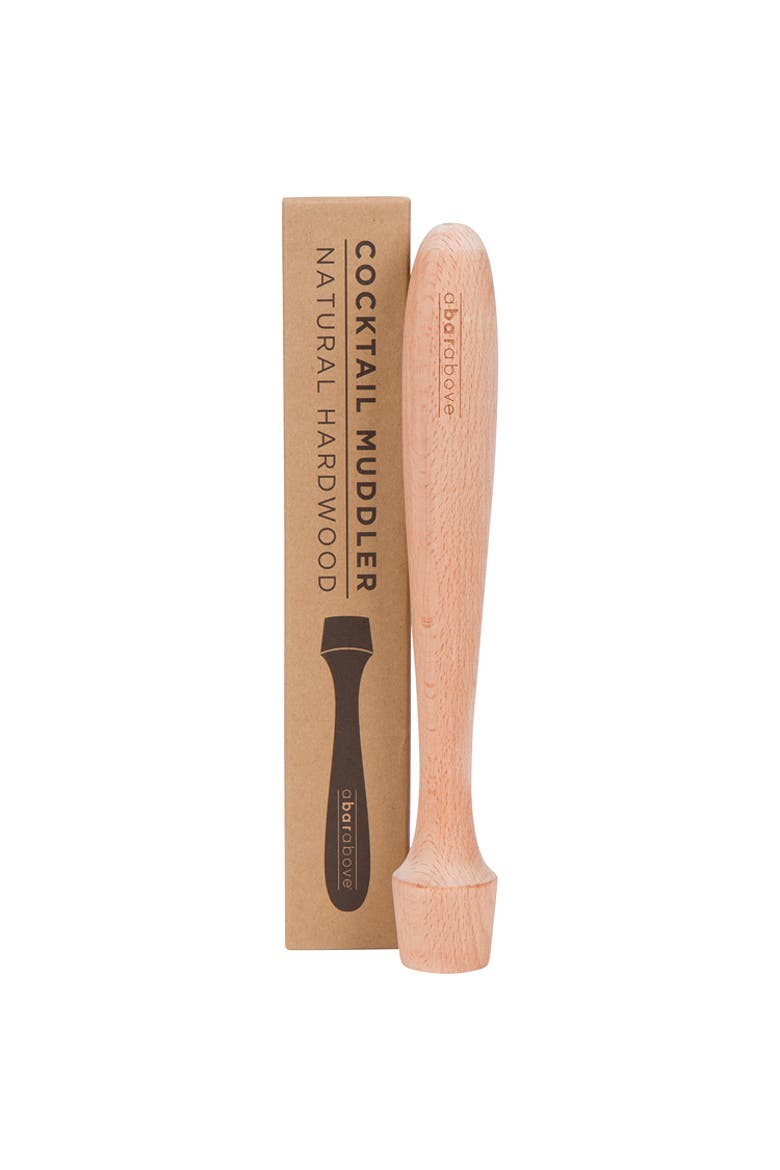 Wooden Cocktail Muddler, Main, color, Natural