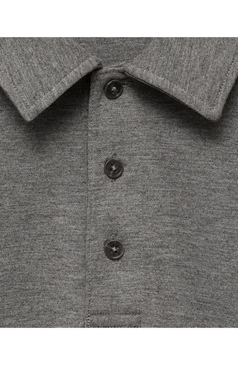 MANGO Polo Sweatshirt, Alternate, color, Charcoal