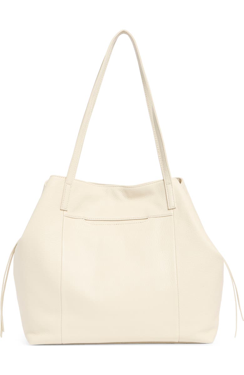 HOBO Medium Kingston Leather Tote, Alternate, color, Ivory