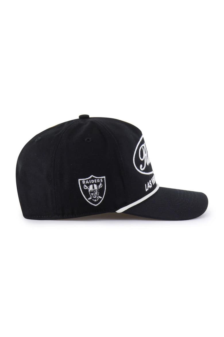 Men's '47 Black Las Vegas Raiders Foundational Hitch Adjustable Hat, Alternate, color, Black