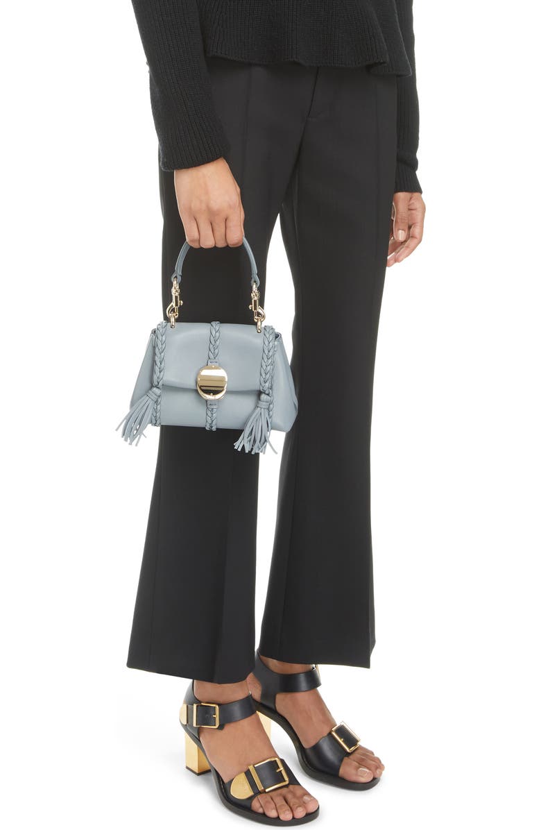 Chloé Mini Penelope Leather Crossbody Satchel, Alternate, color,