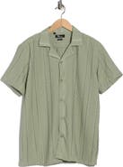 T.R. PREMIUM Modern Fit Textured Camp Shirt