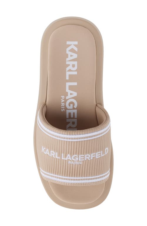 Karl Lagerfeld Ohare Platform Slide Sandal