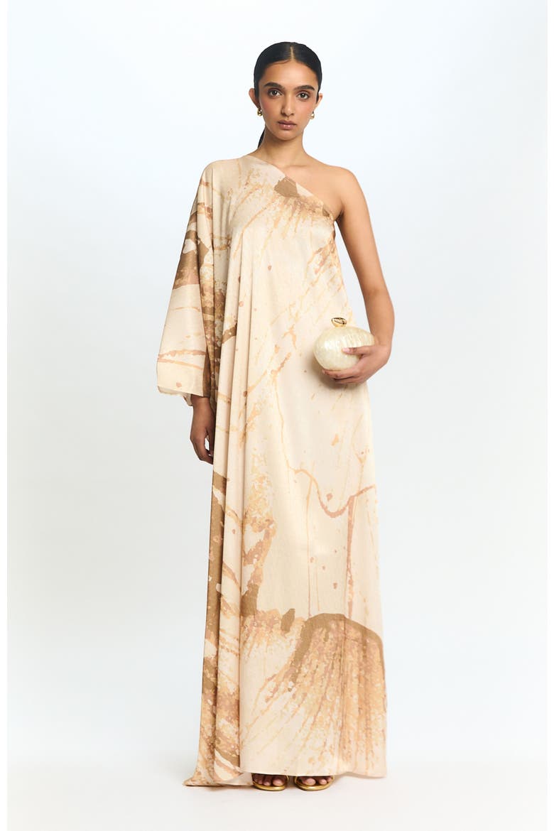 Satu One Shoulder Dress Dorada, Main, color, Dorada Gold