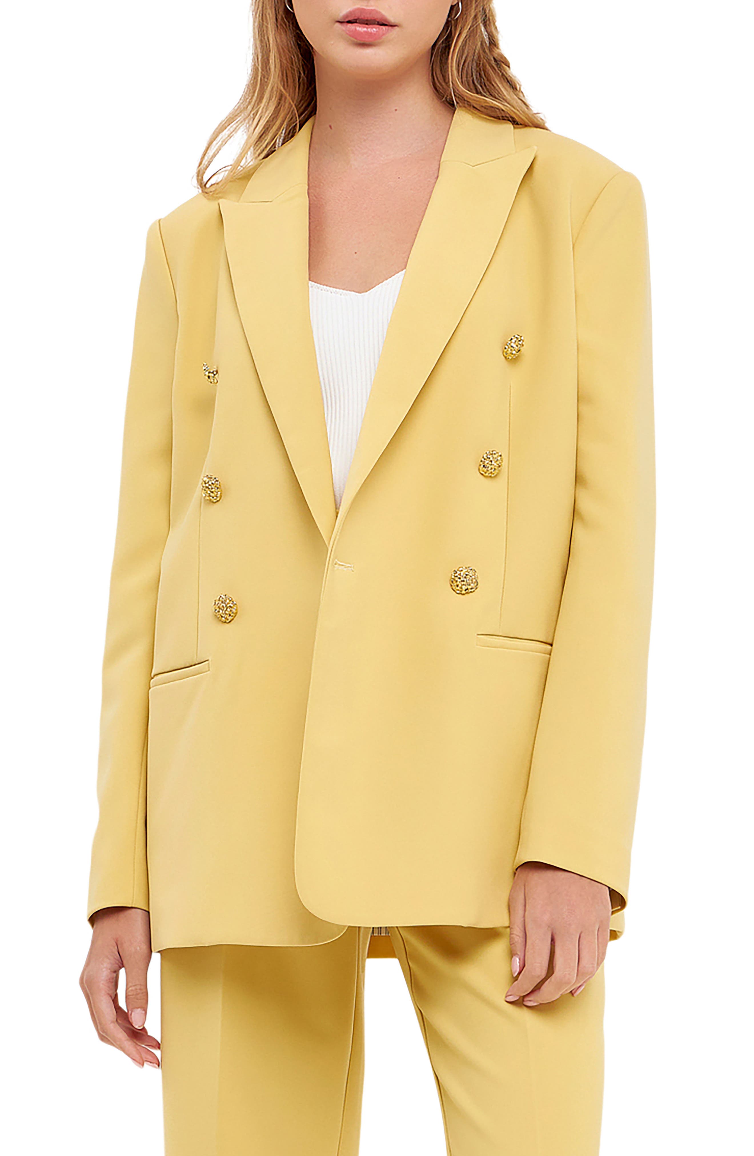 Structured Double Breasted Blazer