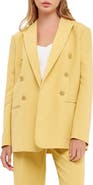 English Factory Structured Double Breasted Blazer