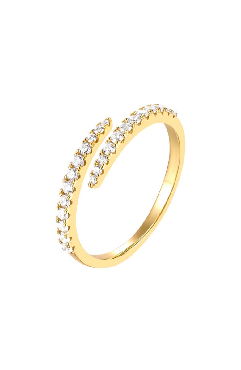 Hollywood Sensation Aurora Modern Open Spiral Ring with AAAAA Cubic Zirconia, Alternate, color, 