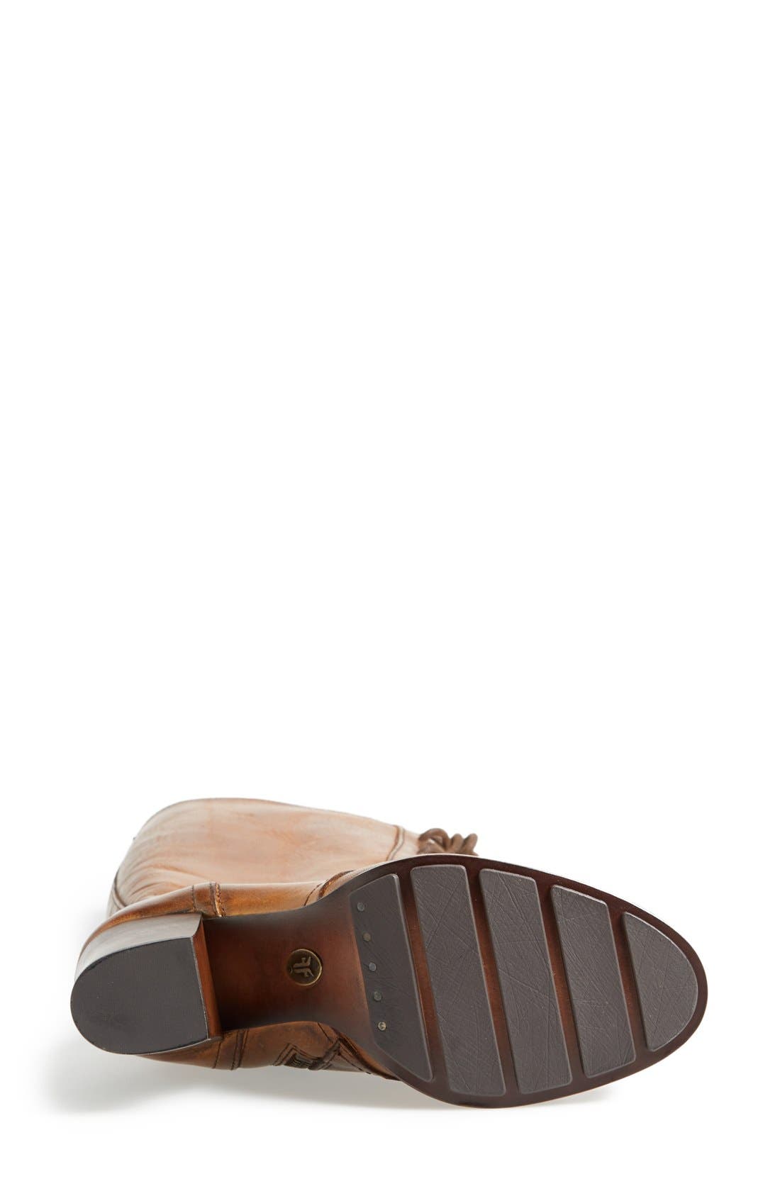 'Parker' Lace-Up Tall Boot, Alternate, color, TAN