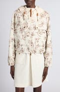 Moncler Nepeta Hooded Floral Brocade Jacket