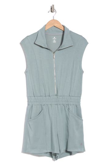Apana Relaxed Daily Romper In Lead