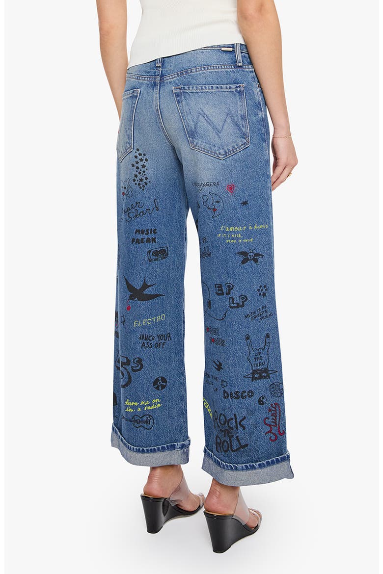 The Smoothie Flood Cuff High Waist Wide Leg Jeans, Alternate, color, TOOTSIE