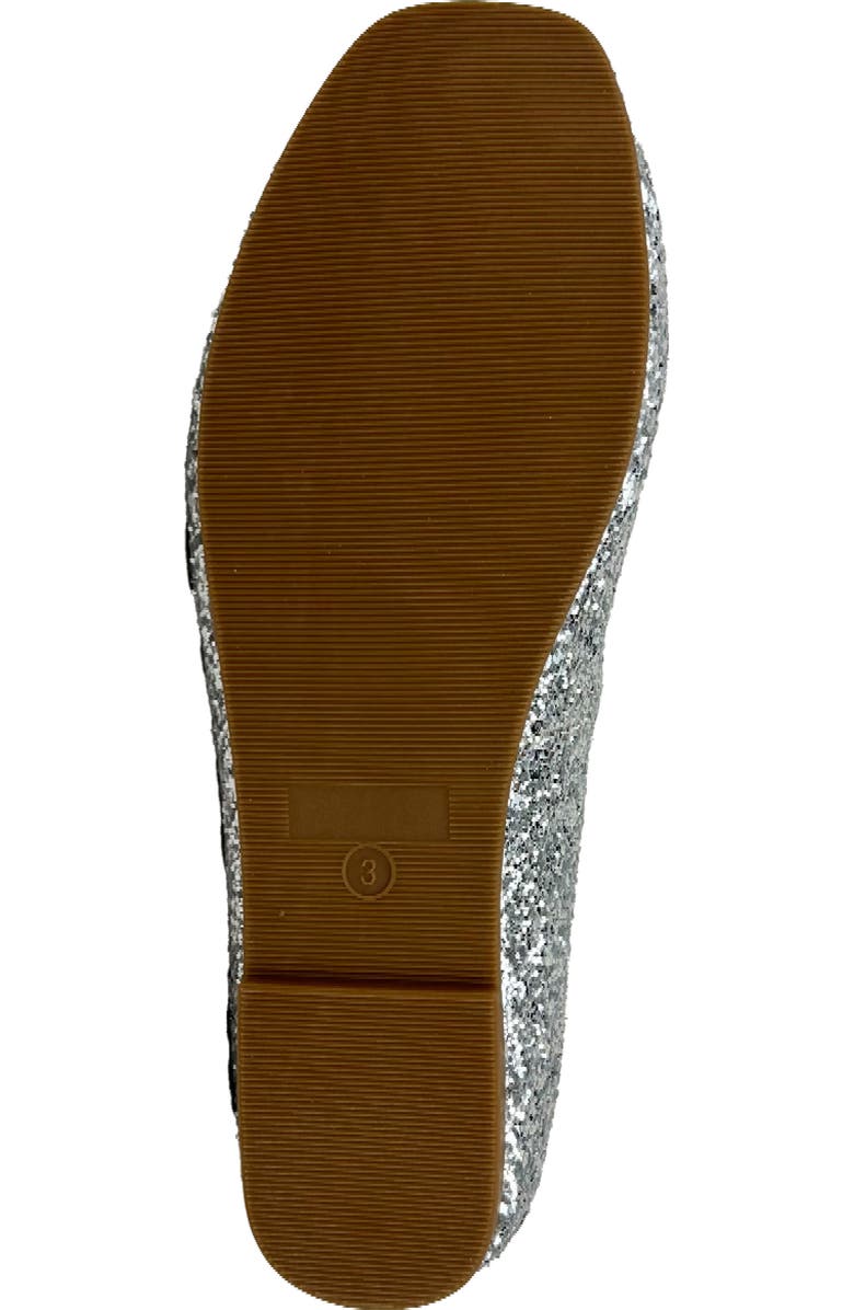 Yosi Samra Kids' Miss Sadie Ballet Flat, Alternate, color, Silver Glitter