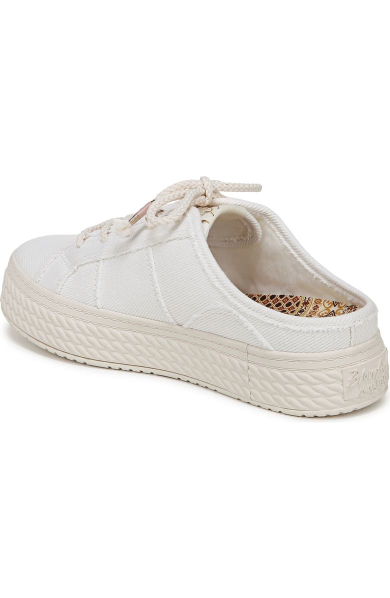 Blowfish Malibu Super Slide Platform Sneaker, Alternate, color, White Twill Fabric