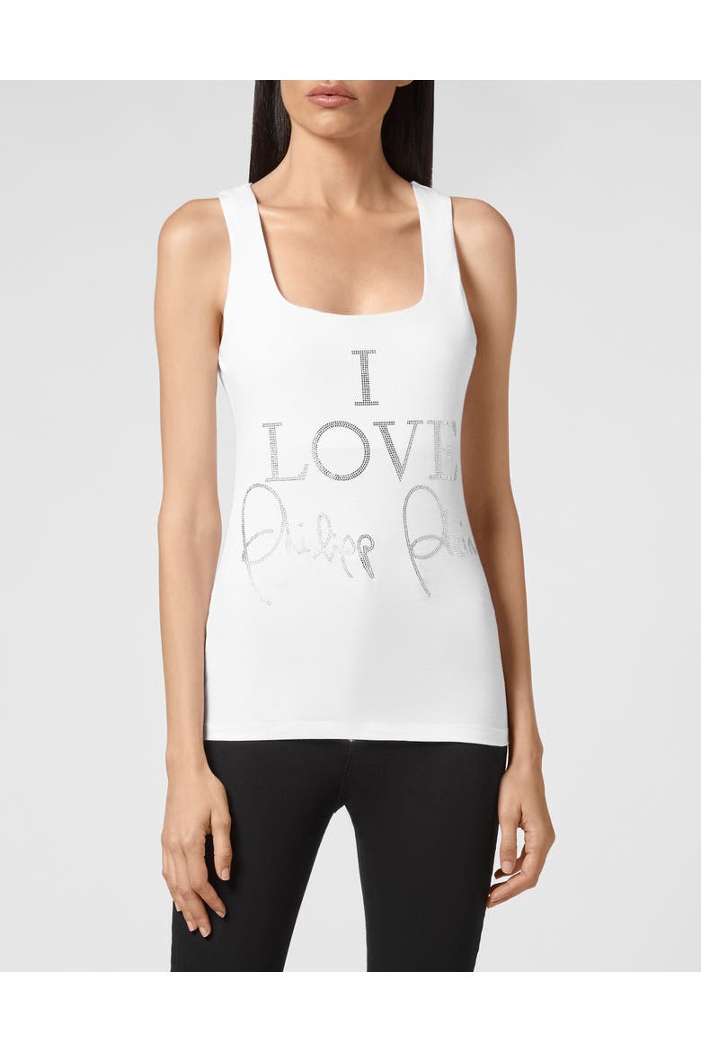 Tank Top Women, Main, color, white