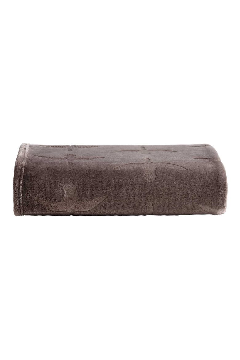 Geese Throw Blanket, Main, color, DARK BROWN