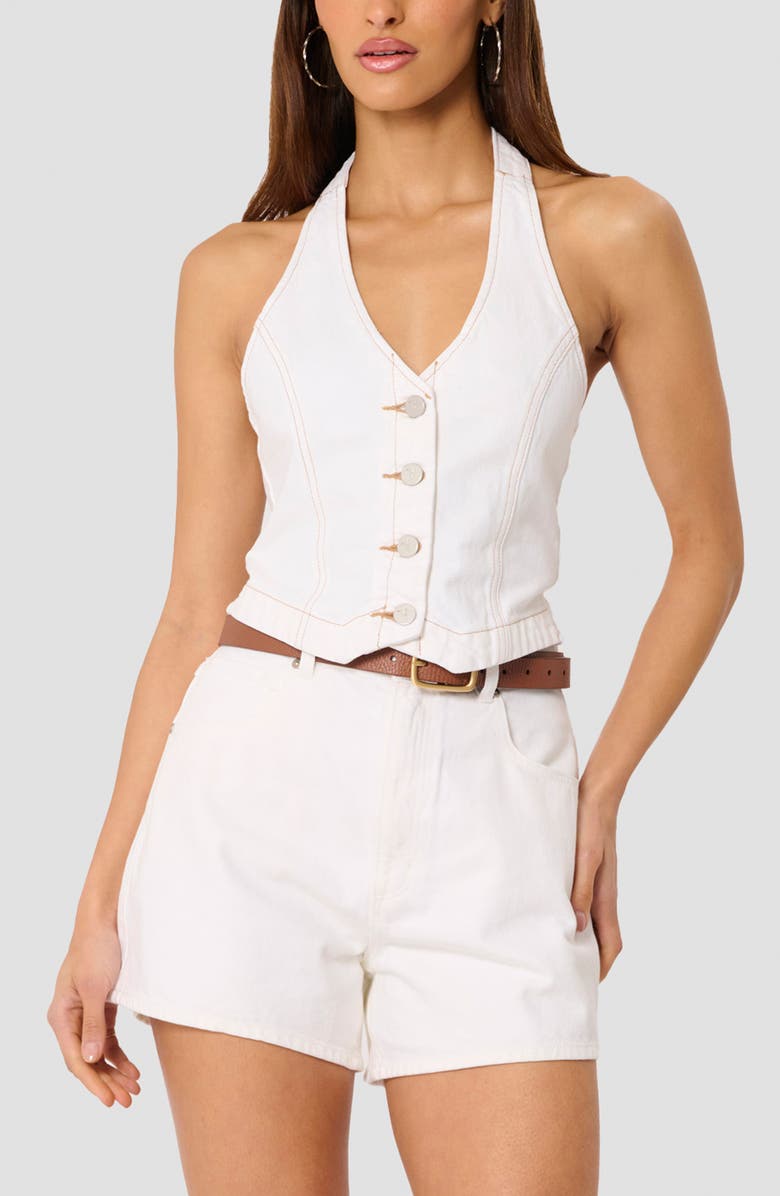 ABRAND C'est La Vie Halter Vest, Main, color, Porcelian