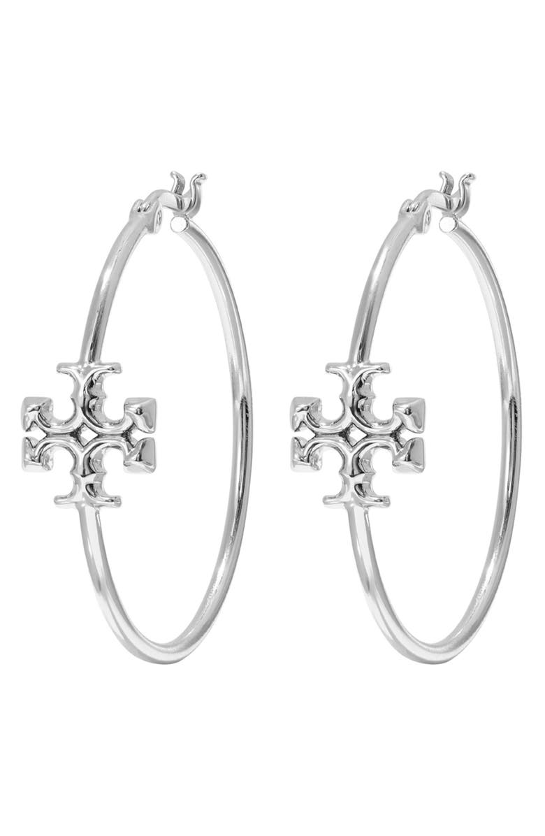 Tory Burch Eleanor Hoop Earrings, Main, color,