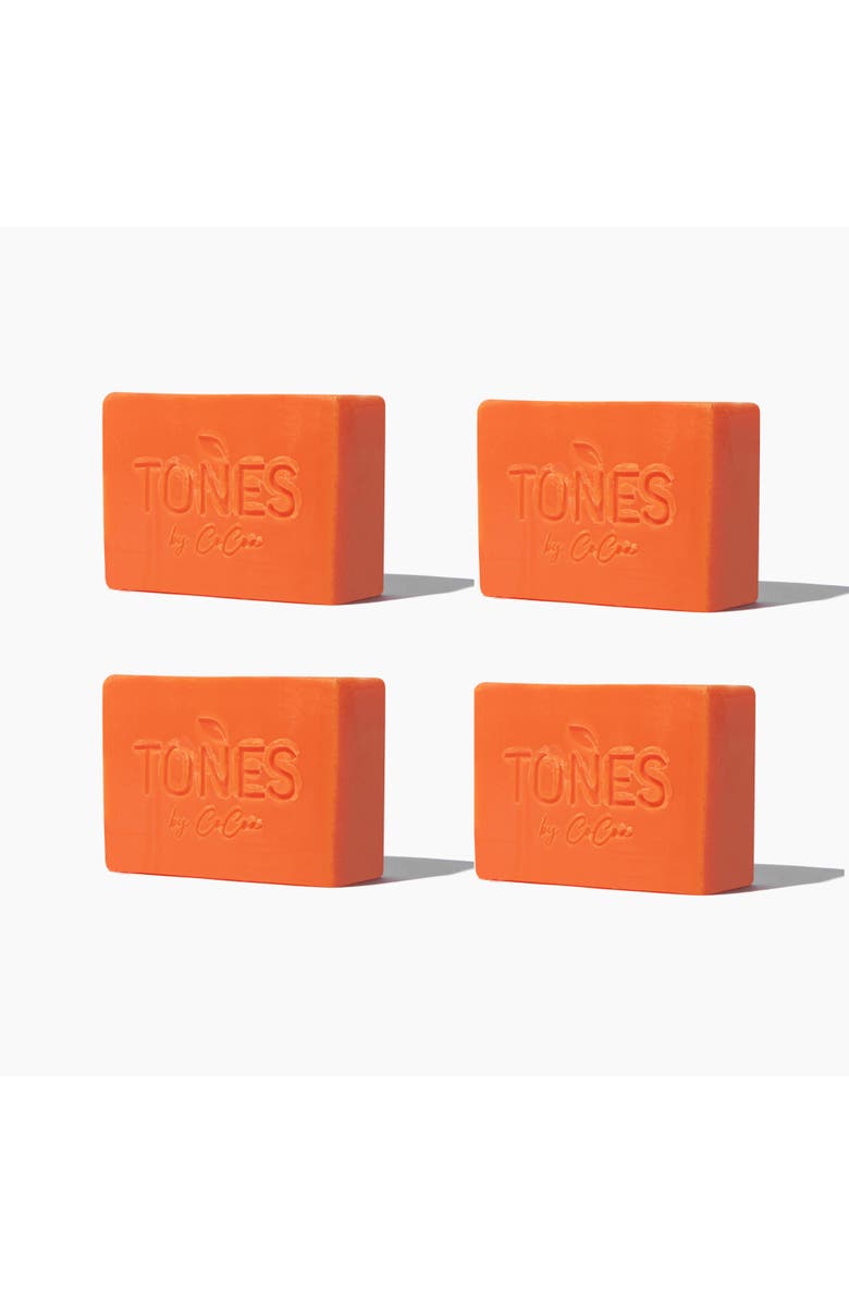 TONES by Cocoa Skin Lightening Kojic Soap + Irish Sea Moss Cleansing Bar, Main, color, Orange