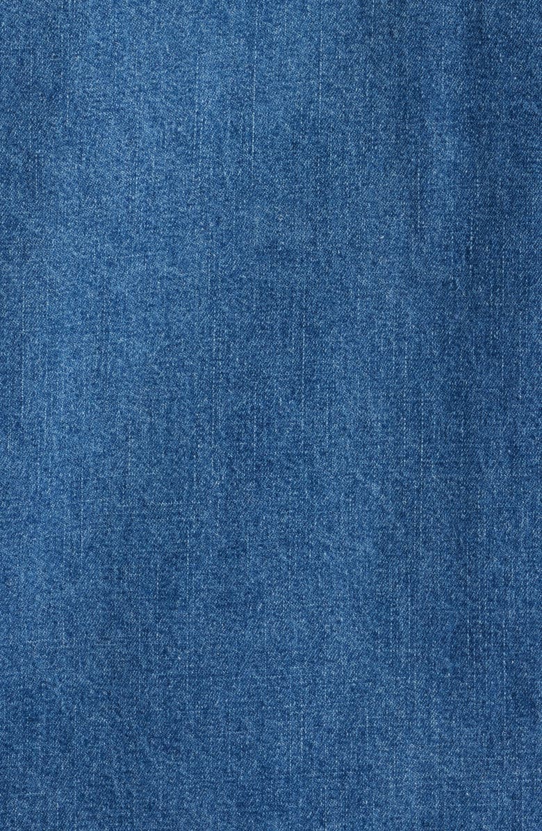 Schott NYC Cotton Denim Button-Up Work Shirt, Alternate, color, Light Indigo