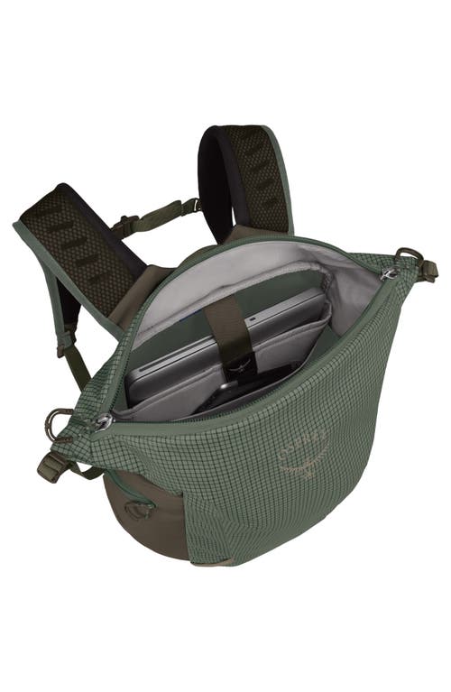 Osprey Transporter 22-liter Zinch Backpack In Pine Leaf/earl Grey