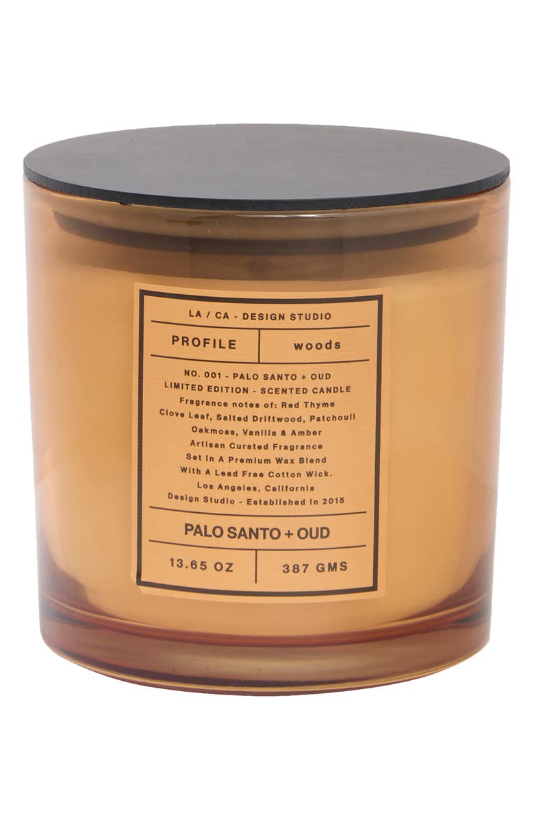 PORTOFINO CANDLES Palo Santo & Oud Jar Candle, Main, color,