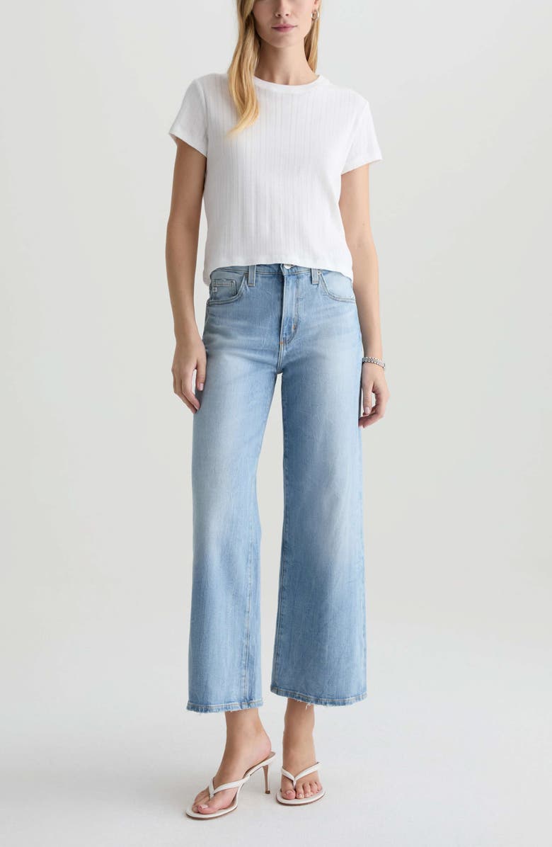 AG Saige Ankle Wide Leg Jeans, Alternate, color, Kings River