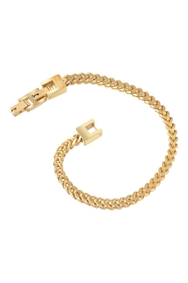 Men's Franco Chain Bracelet, Alternate, color, GOLD