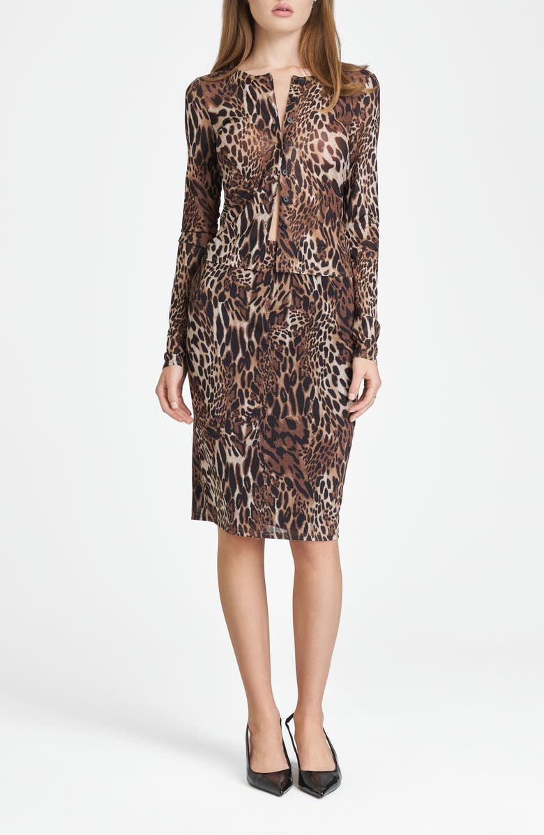 WAYF Maude Camisole & Cardigan Set, Alternate, color, Leopard Print