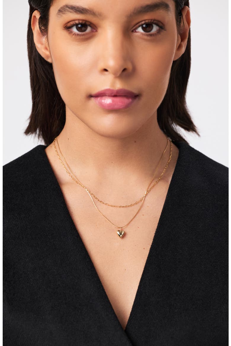 Solid Yellow Gold - Silk Chain Necklace, Alternate, color, Gold