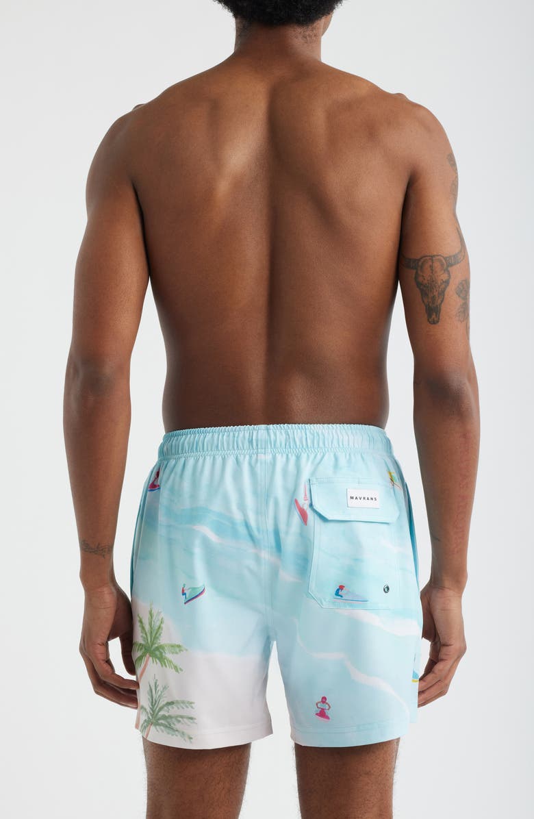 MAVRANS Jet Ski Island Swim Trunks, Alternate, color, Blue