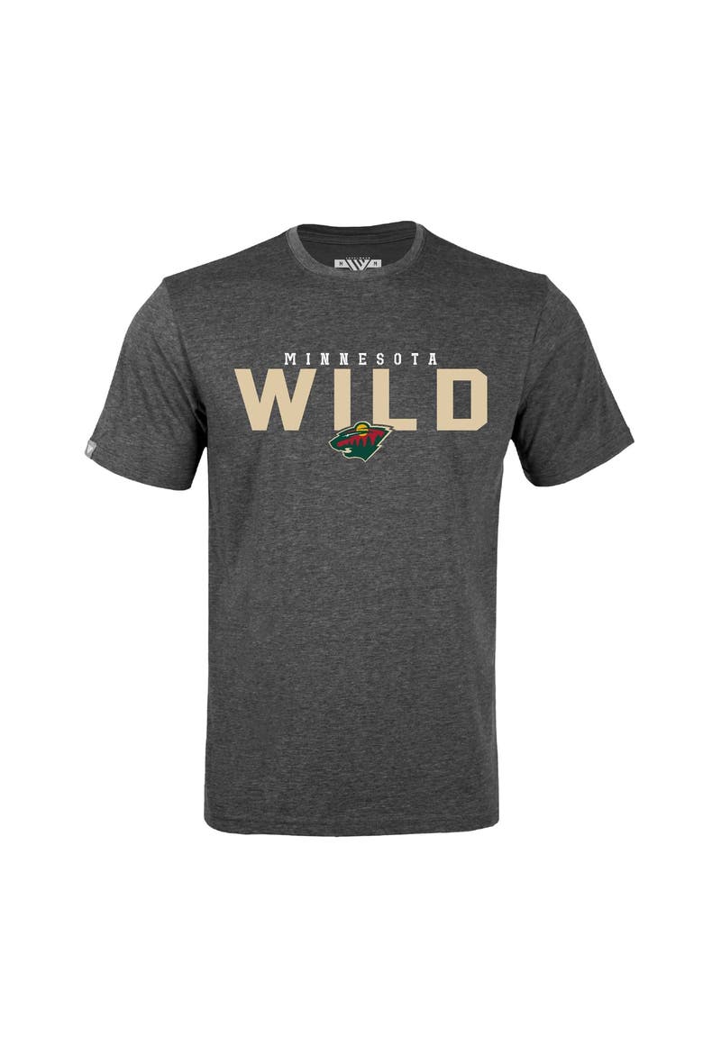 Men's Levelwear Quinn Hughes Gray Minnesota Wild Richmond Name & Number T-Shirt, Alternate, color, Gray