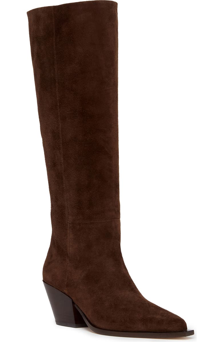 PAIGE Lillian Pointed Toe Knee High Boot, Main, color,