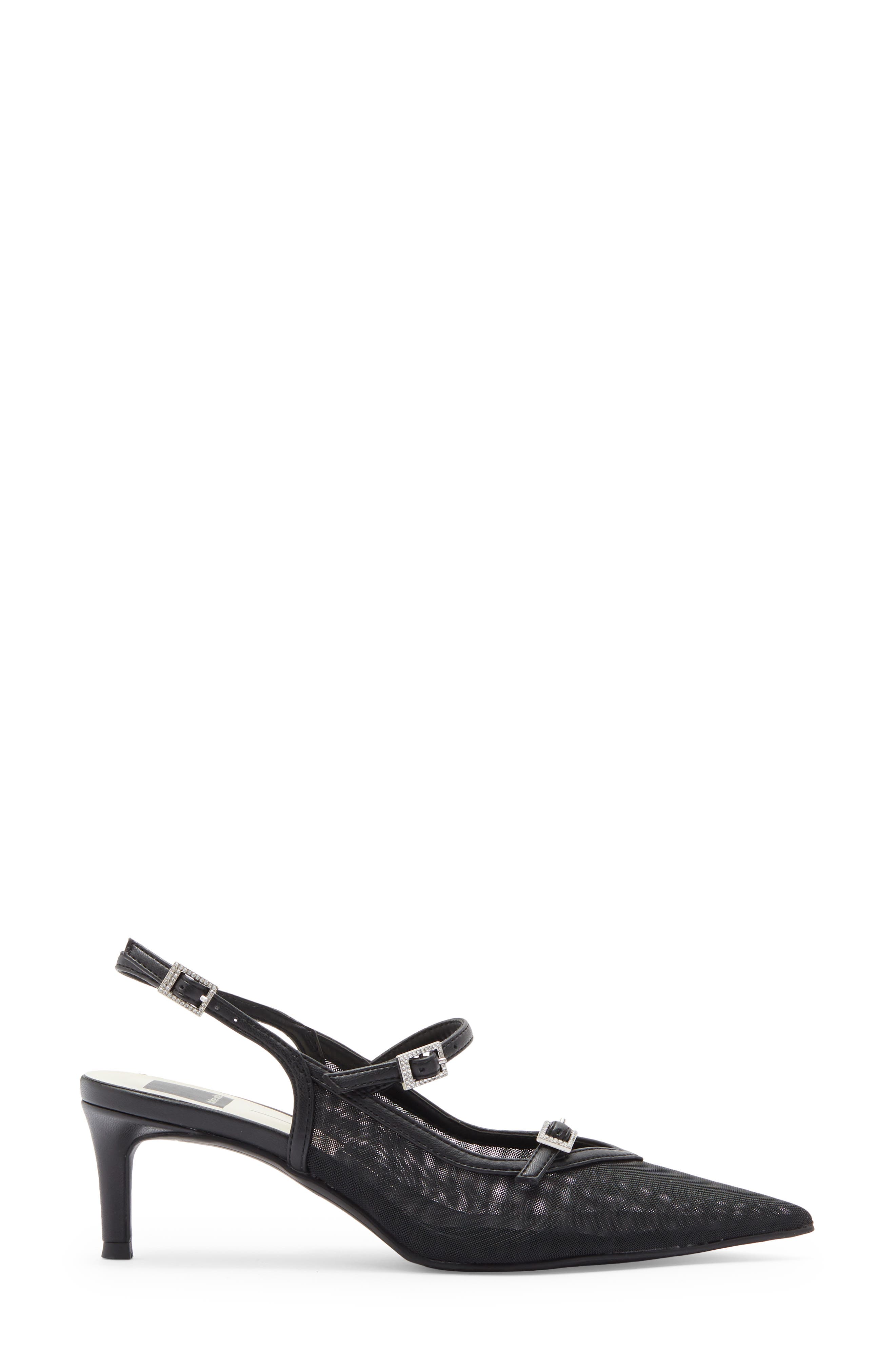 Dolce Vita Kishan Mesh Slingback Pump, Alternate, color, Black Mesh