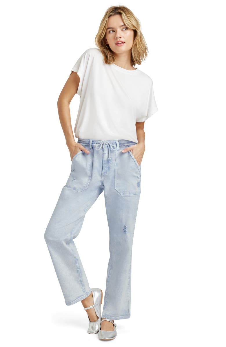 Splendid Hudson Tie Waist Jeans, Alternate, color, 