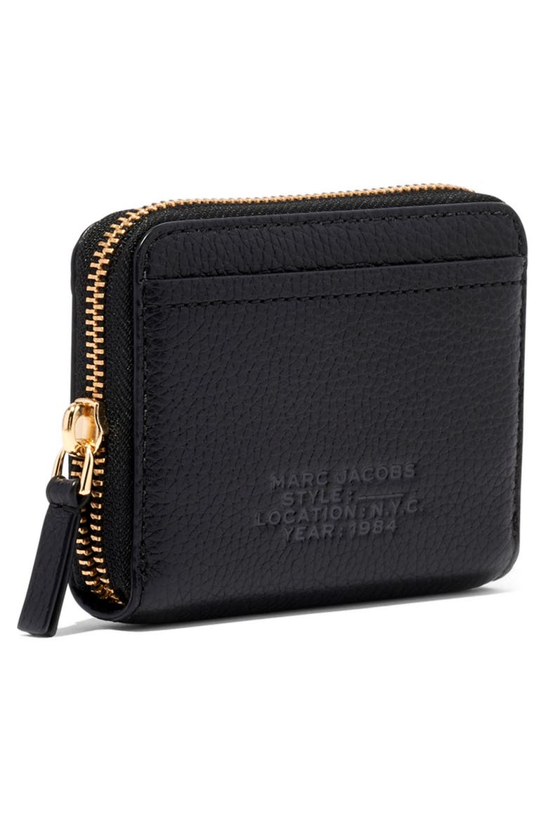 The Zip Around Leather Wallet, Alternate, color, BLACK