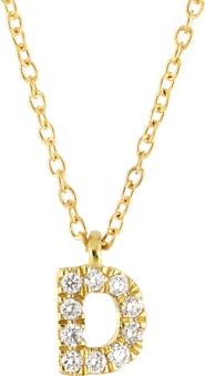 Bony Levy Icon Pavé Diamond Initial Pendant Necklace