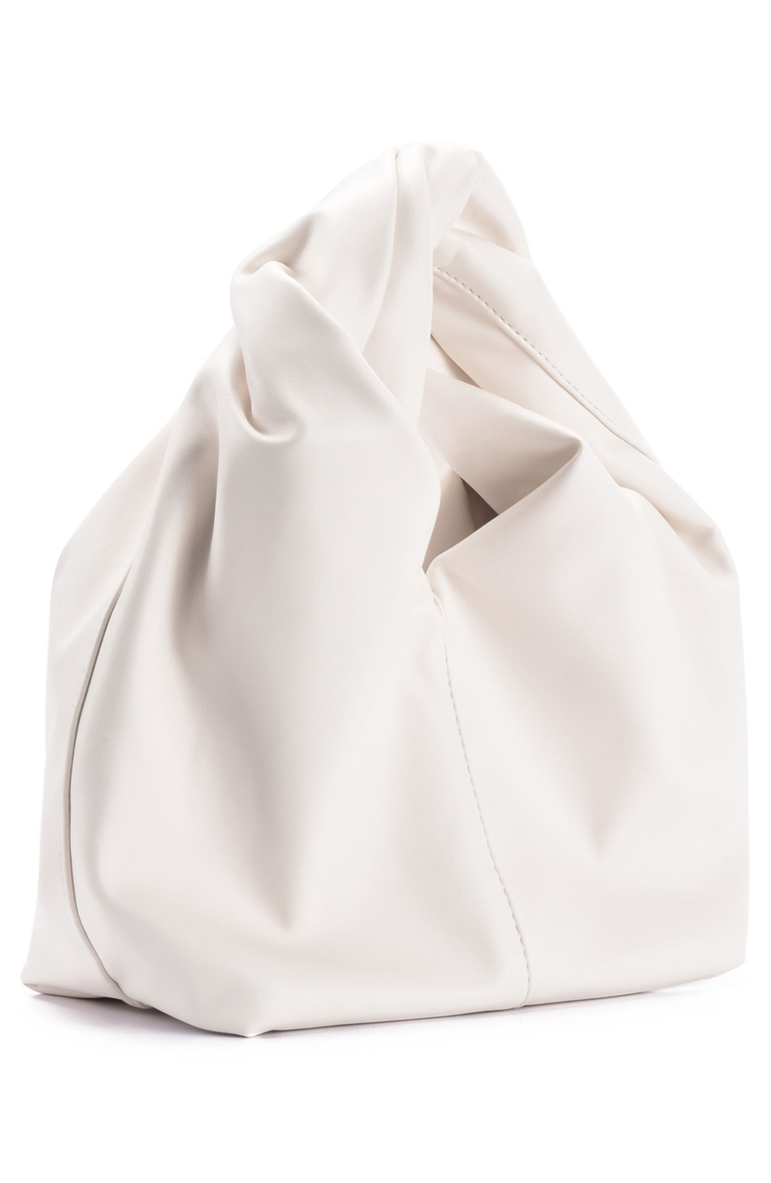 Adornia Slouchy Twist Hobo Bag, Alternate, color, White