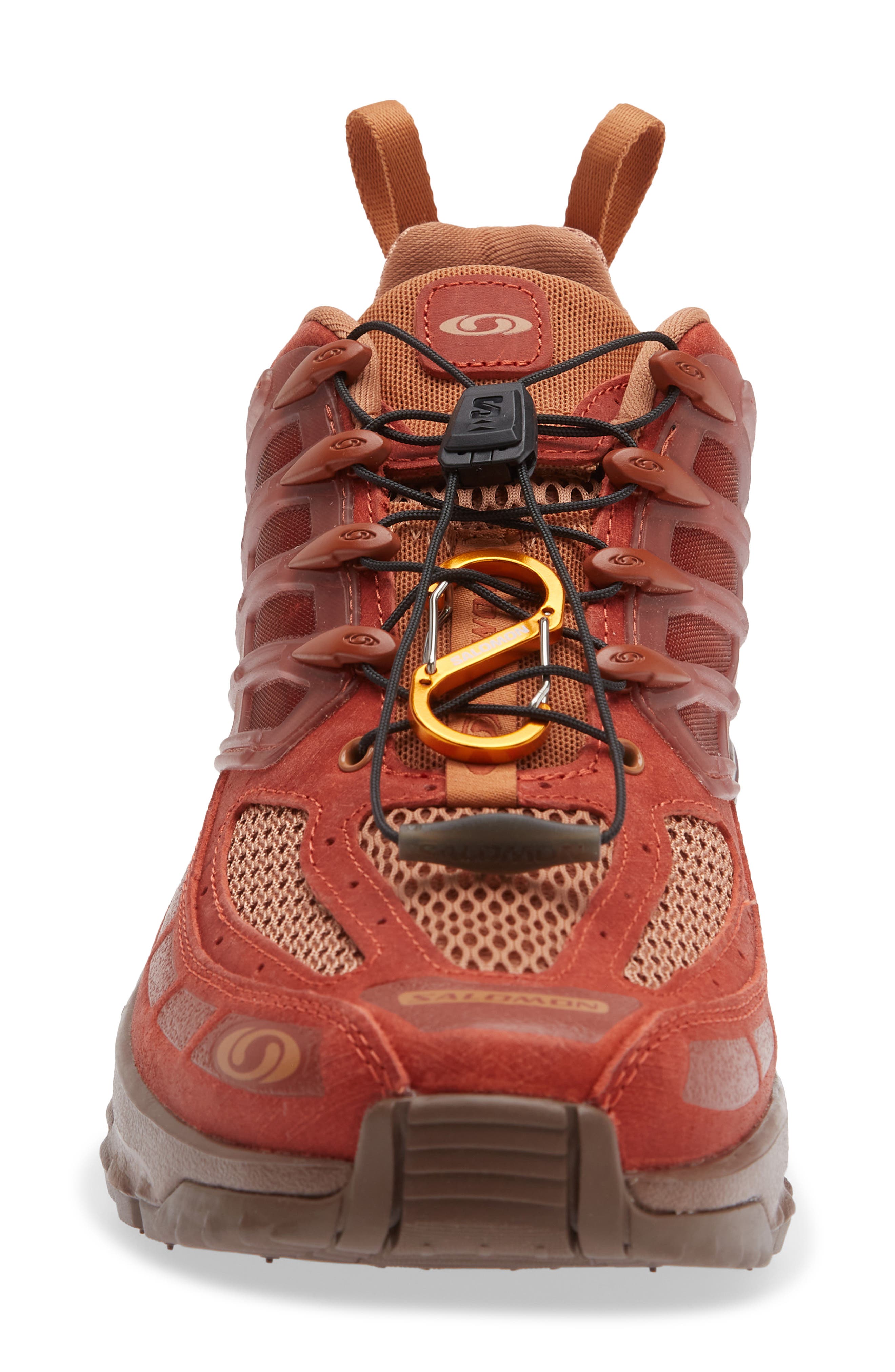 Salomon ACS Pro Red Ashes Running Sneaker, Alternate, color, Pecan Brown/ Chili/ Mustang